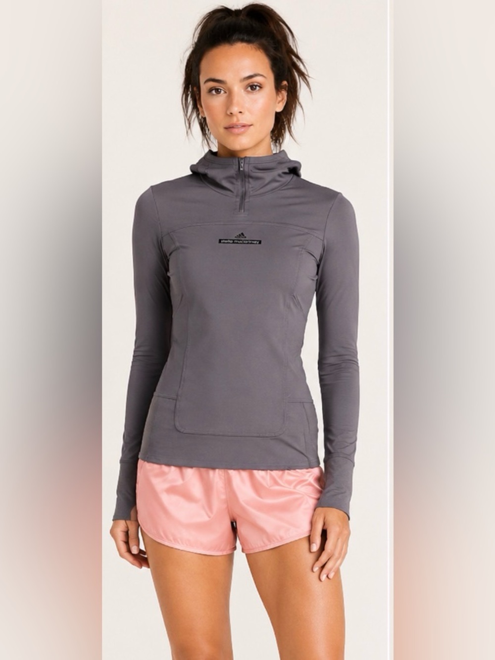 Adidas by Stella McCartney Quarter Zip Pullover Running Hoodie XS - Picture 1 of 7